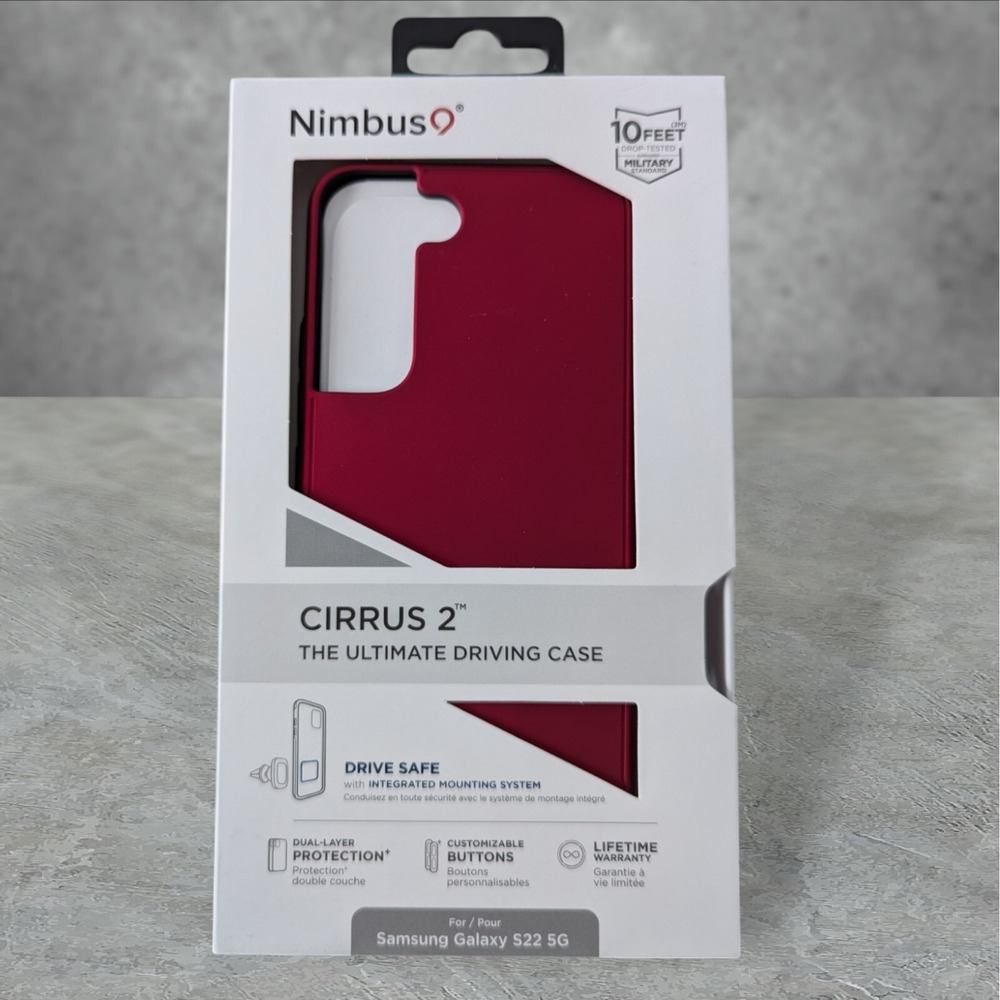 G7. Nimbus9 Cirrus 2 Case for Samsung Galaxy S22‎ 5G Red See Description
